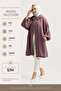 6349 - Stylish Comfortable Zippered Pocket Balloon Sleeve Baby Collar Long Hat - 7