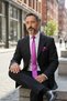 Men's Solid Color Tie And Handkerchief Set Men's Necktie - 3