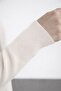 Ecru Crew Neck Women's Sweater - 3