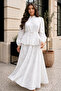Fisto Skirt Suit A7019 White - 3