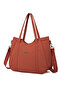 Tile Large Size Shopper Design Lightweight Fabric Women's Shoulder Bag - 3