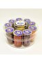 Sewing thread set 10 pieces round boxed -7663 - 2