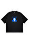 Unisex Women Men Peaceful Women Front Printed Oversized Thick Fabric Relaxed Cut Cotton T-Shirt - 3