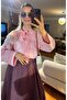 Flower Premium Elegant Tulle Shirt with Floral Appliques - 2
