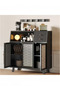 Storage Cabinet, Coffee Bar Cabinet, Kitchen Storage Cabinet, Buffet Sideboard with Drawer and Doors, for Kitchen, Dining Room, Entryway