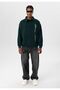 Polo collar detailed oversize sweatshirt - 4