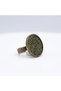Bronze Vintage Women's Ring Authentic Copper Jewelry Pistachio Green Zircon Inlaid Round Model Adjustable - 5
