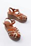 684-02 Taba Garni Orthopedic Genuine Leather Padding Women's Sandals - 3