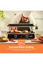 Fast Indoor Grill-GBG63060|Thermostat Control for Versatile Cooking| Perfect for Sizzling Steaks, Searing Vegetables Etc.|Compact,Patented Shifting Pole| Black - 3