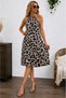 Women's Off-The-Shoulder Ring Detail Halter Neck Short Single Jersey Dress - 5