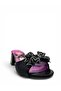 815 Girl's Black Glittery Heeled Evening Dress Slippers - 3