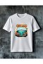 Keep Wild Natural Landscape Printed Oversize T-Shirt