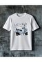 Lets Ride Scooter Printed Oversize T-Shirt