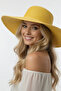 Women's Summer Yellow Gift Fedora Hat |   Model Suitable for Beach and Daily Use - 5