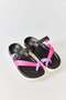 Women's Multicolored Cross-Strapped Summer Flip Flops Black - 3