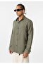 Basic oversize long sleeve linen shirt - 3