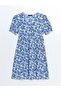 V-Neck Floral Dress (S5) - 5