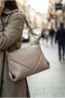 Royal Faux Leather Women's Hand and Shoulder Bag Mink - 2