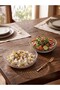 Set of 2 Glass Salad and Presentation Bowls 21 cm - Fluted Decorative Multi-Purpose Stylish Bowl - 5