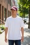 Cotton Vintage Model Washed Cap Adjustable Pink Hat Unisex Model - 3