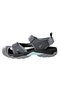 Women's Water Draining Sole Velcro Outdoor Sandals Smoked - 3