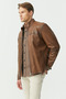 Regular Leather Coat - 5