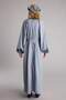 100% Cotton Manuka X Defacto Regular Fit Crew Neck Poplin Long Sleeve Maxi Dress H5577Ax26Sm - 7