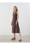 V-Neck Modal Blended Dress - 2