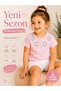 13905-26 Girl's Stoned Star Detailed Cotton T-Shirt - 6
