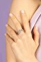 CROISETTE Triple Ring with Sliding Circle - Silver White - 2
