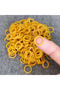 1000pcs 1000pcs Yellow O Rings Bands 1CM/ 0.4inch Elastic Ring Stretchable Latex Rings Sup... - 4