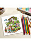 20x20cm 24pages COZY PLACES Bold-easy Patterns Coloring Book for Adults Cute Drawing Book Perfect Gi - 6