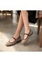Buckle Suede Women's Ballerinas - 3