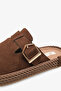Luensi Women's Slippers - Brown Suede - 5