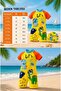 Boy's Surfer Dino Summer Swimsuit Set with Cap - 3