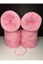 Pink Organic Cotton Italian Mercerized (4 Layers of Yarn) (Summer, Seasonal) Knitting Yarn 200Gr - 2