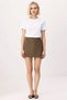Women's Shorts Skirt High Waist Mini Length Shawl Belted Plain Pattern Woven Fabric Narrow Leg Spring Autumn - 4