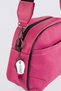 Women's Fuchsia Pink Genuine Leather Daily Shoulder Bag with Pockets and Adjustable Strap - 4