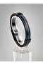 Krown Navy Blue Faux Leather Magnetic Men's Combination Bracelet - 2
