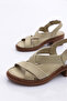 D24Ys-1610 Women's Leather Sandals - 4