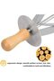 Silk Route Croissant Cutter Roller, Stainless Steel Roller Slices Cake Bread Rolling Dough Cutter with Wooden Handle, Kitchen Baking Tools - 7
