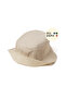 Flat Hat |   Beige Gabardine Bucket Fisherman Hat - Minimalist, Without Logo and Text - 2