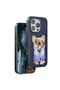 Glb-Stl41414 Venco iPhone 16 Pro Max Cute Patterned Cover - Navy Blue
