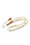 Systematic Globe Cut, Skillfully Crafted, Large Size Whale Bone Prayer Beads - 5