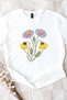 Women T-Shirt Cotton Floral Printed Vintage Botanical Pattern Durable Printing Summer T-Shirt - 5