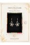 316 L Stainless Steel - Anti-Allergic - Non-Tarnish - Pearl Detail - Zircon Stone - Floral Pattern - Women's Earrings - 2
