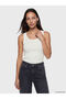 Lcw Everyday White U-Neck Stoned Women's Undershirt