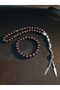 Red Tiger's Eye Natural Stone 33mm Prayer Beads and Bracelet