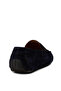 Men's Genuine Suede Navy Blue Penny Loafer - 2