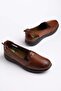 Genuine Leather Orthopedic Women's Casual Shoes with Tan Saddler Side Windows - 4